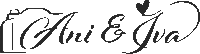 ani and iva photography logo black